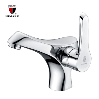 HIMARK Unique Single Handle Modern Bathroom Basin Faucet for Sink