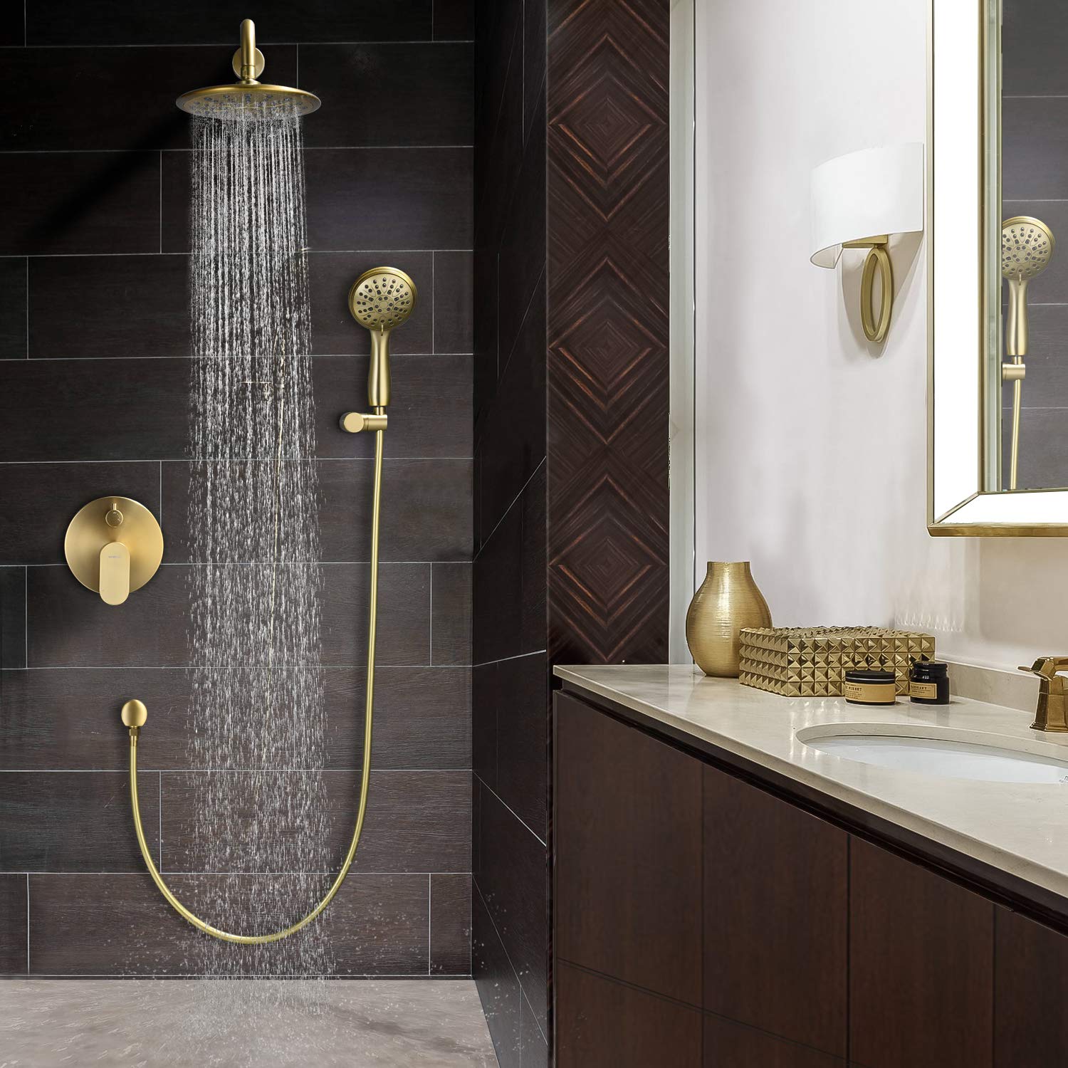 Brushed gold finish——combines minimalist and ultimate taste with a blend of tradition and modernity.