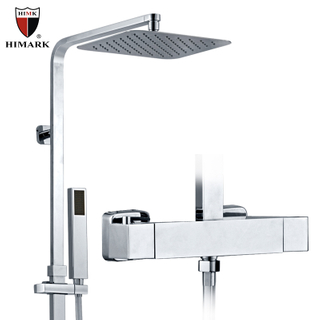 HIMARK modern bathroom surface mounted thermostatic bath shower mixer taps