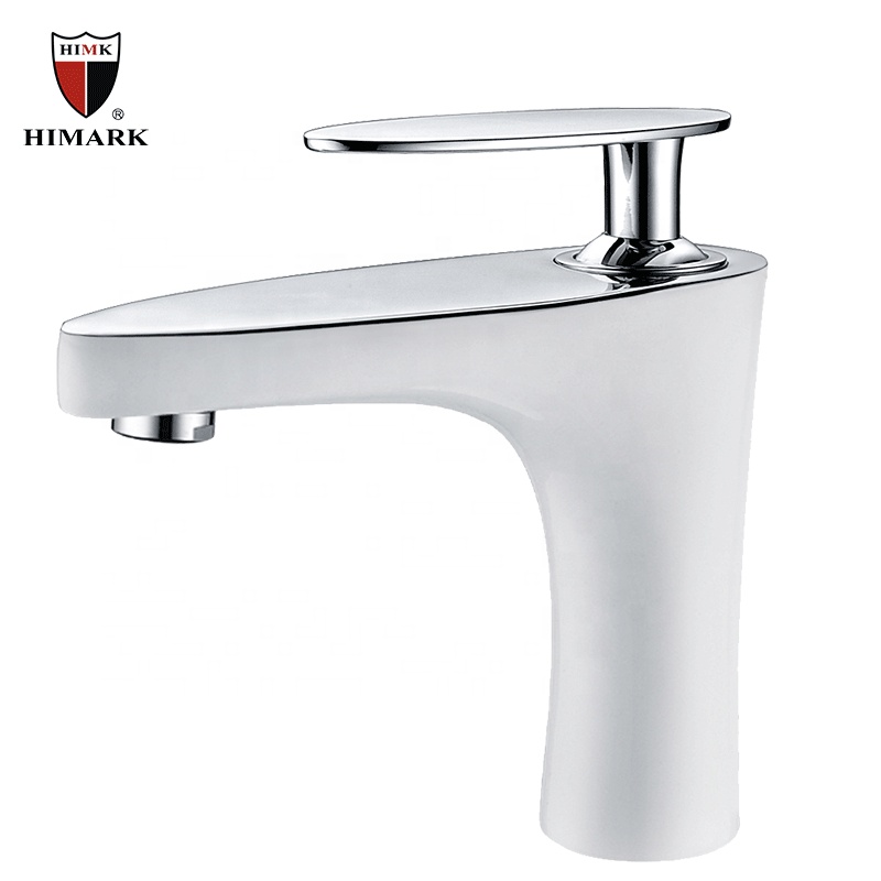 HIMARK design brass single handle matte black bathroom basin mixer faucet