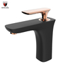 HIMARK modern one hole matte black bathroom sink faucets 